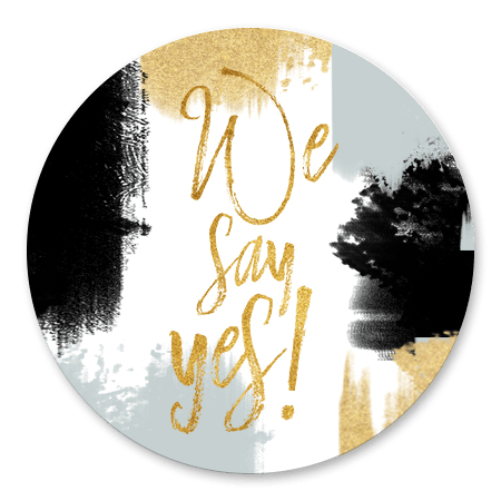 Verfstrepen We say Yes!
